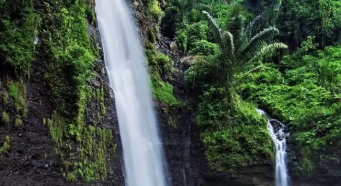 Songgo langit terjun jepara legenda wisata kekinian berbalut asal