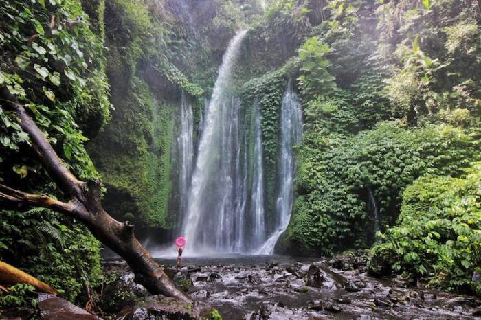 Waterfall tiu gile sendang lombok senaru air waterfalls rinjani