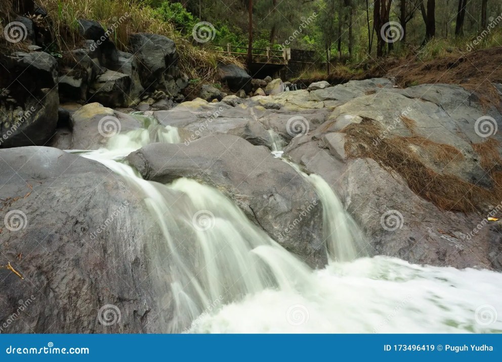 Waterfall masuk tiket telu biru kapas terjun waterfalls taman gianyar