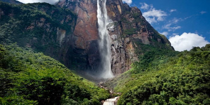 Angel falls waterfall venezuela world highest height located fall waterfalls water tallest canaima inti high national park real me where